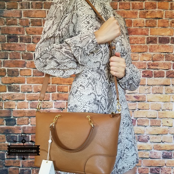 🔽Tory burch whipstitch slouchy crossbody satchel - Picture 5 of 8